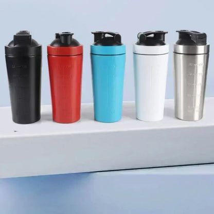 Multi-Color Stainless Steel Single-Ayer Sports Shaking Cup Simple Leakproof Design Suitable for Fitness and Sports Cups