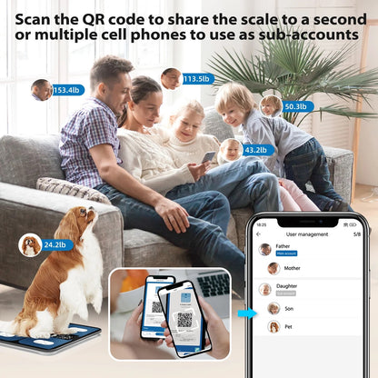 Smart Digital Scale for Body Weight and Fat Percentage